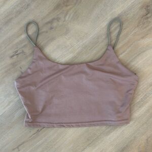 Satin, silky feeling crop tank
